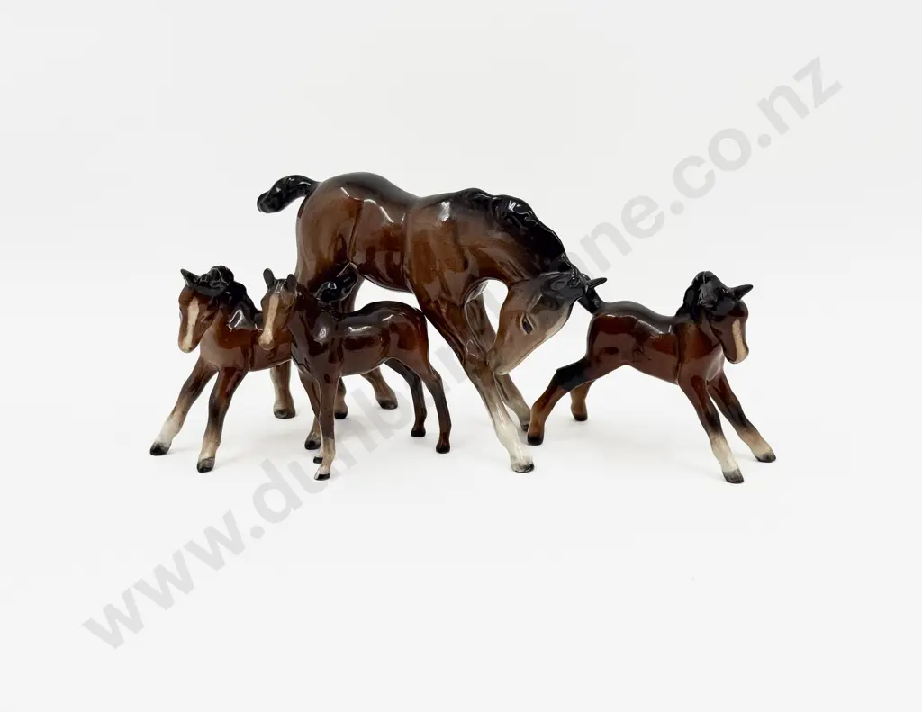 Four Beswick Ceramic Foal and Horse Figurines Image 1++