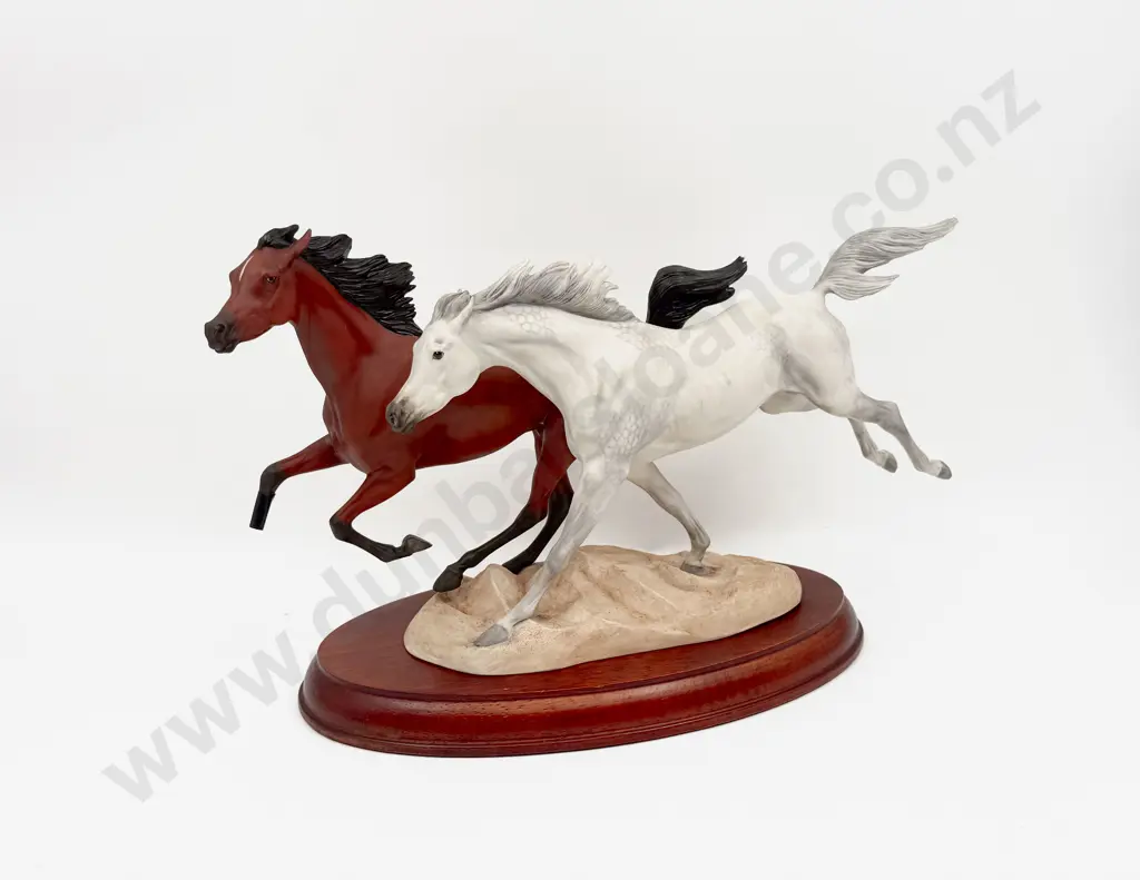 1988 The Franklin Mint Racing the Wind by Pamela du Boulay Image 1++