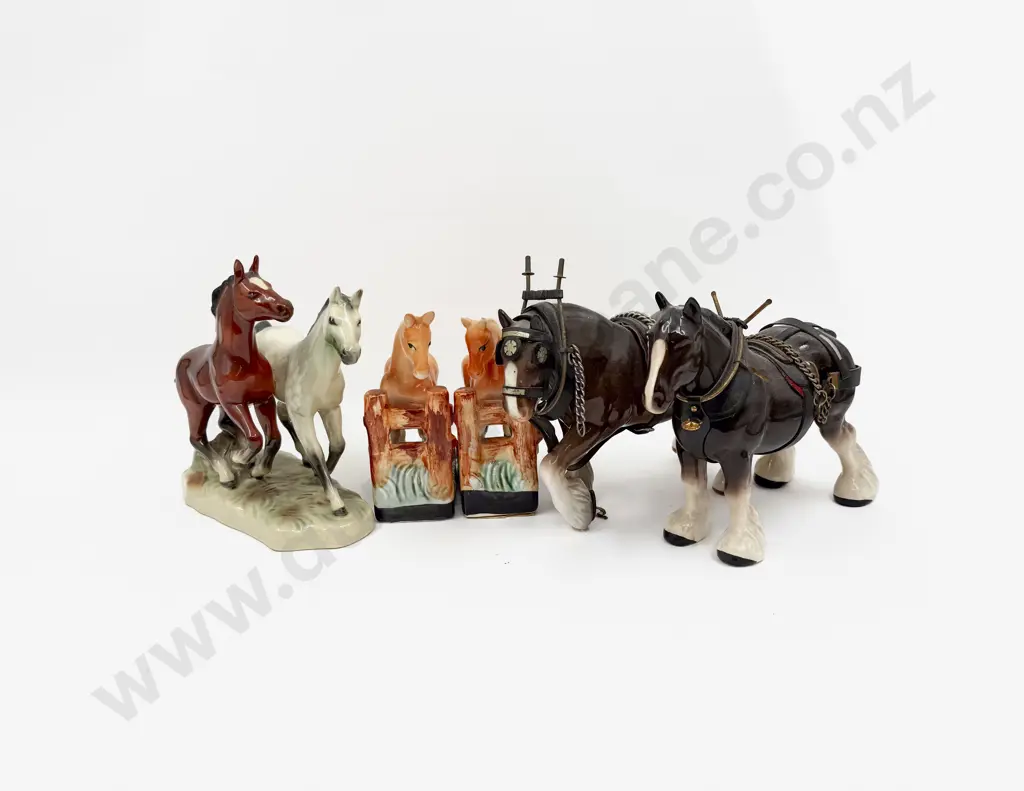 Five Horse Figurines Image 1++