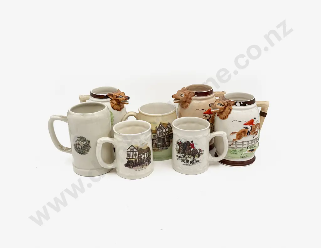 Seven Assorted Steins Image 1++