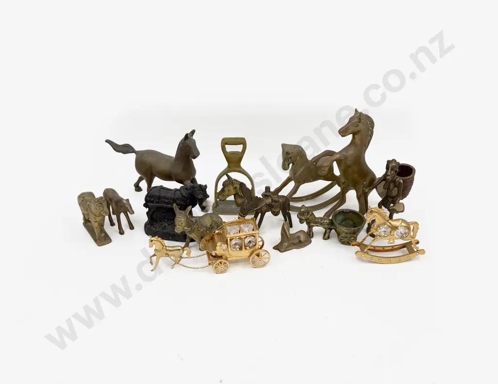 Quantity of Assorted Brass Figurines Image 1++