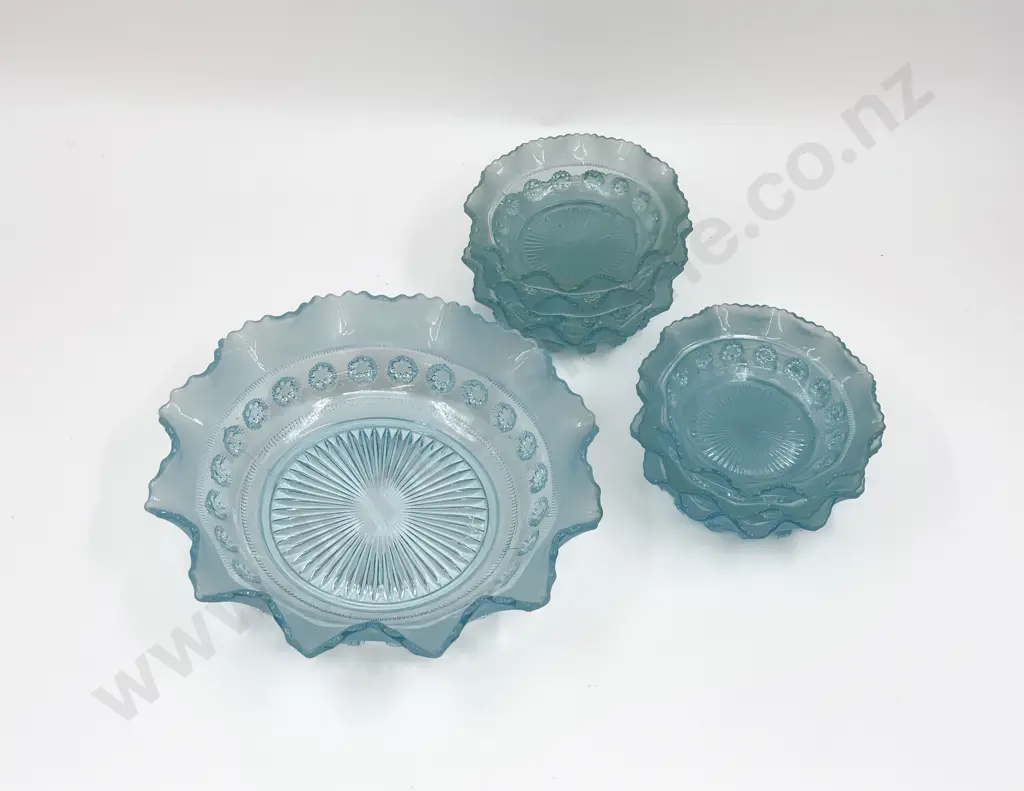 Pressed Glass Part Dessert Set Image 1++
