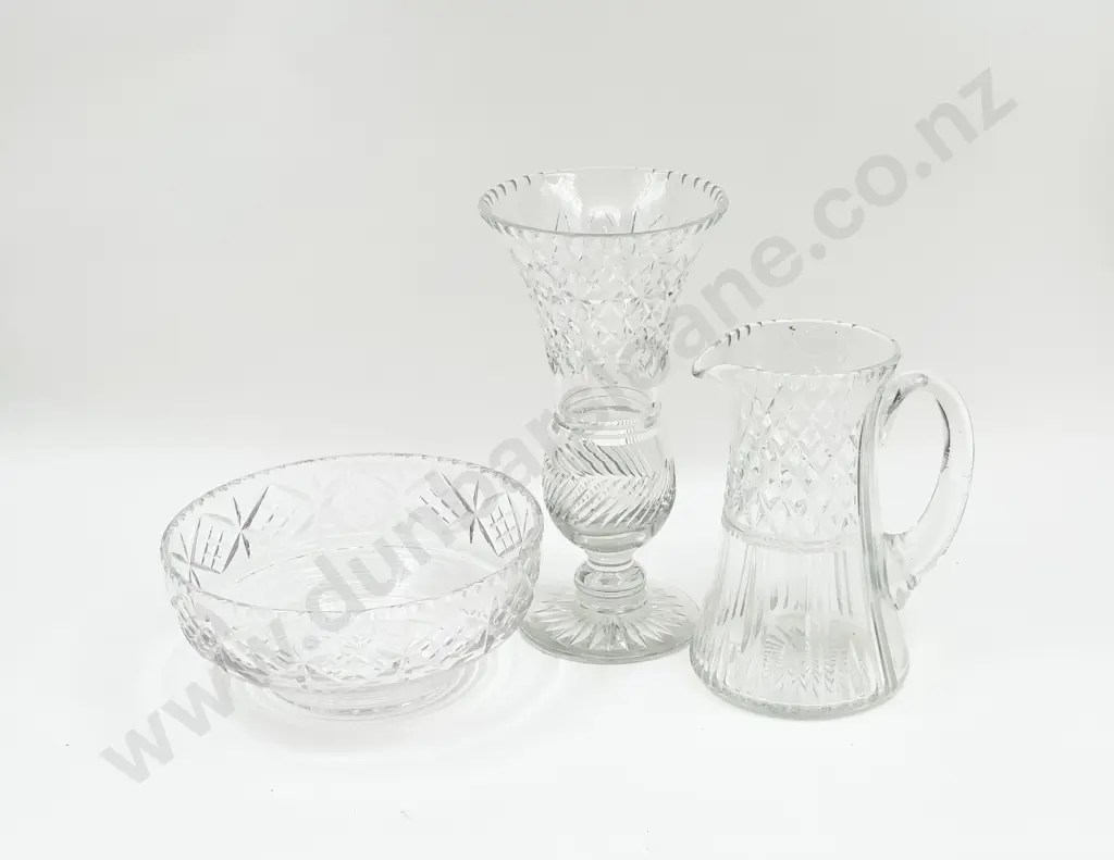 Crystal Vase and Two Others Image 1++