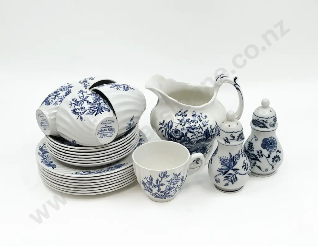 Assorted Blue and White China Part Tea Set Image 1++