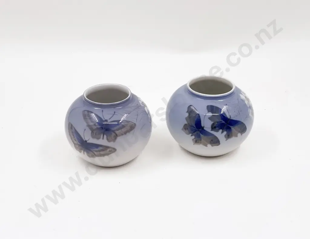 Pair of Royal Copenhagen Squat Vases Image 1++