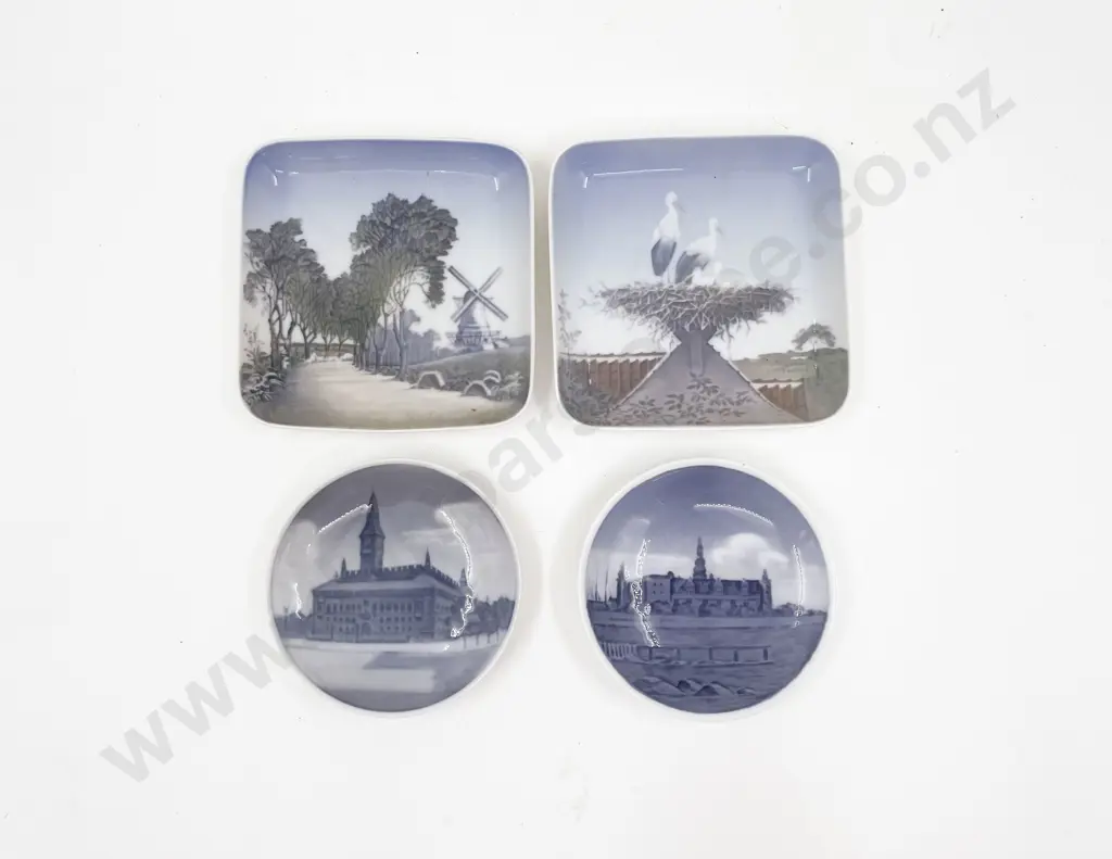 Two B&G Dishes with Two Royal Copenhagen Dishes Image 1++