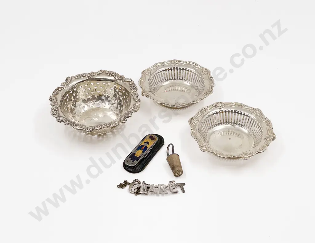 Three Assorted Sterling Dishes & Others Image 1++