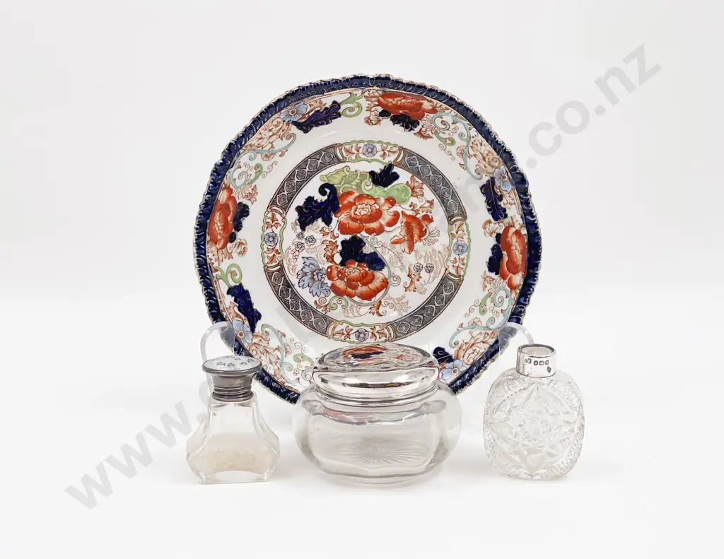 Three Assorted S/S Vanity Jars Etc Image 1++
