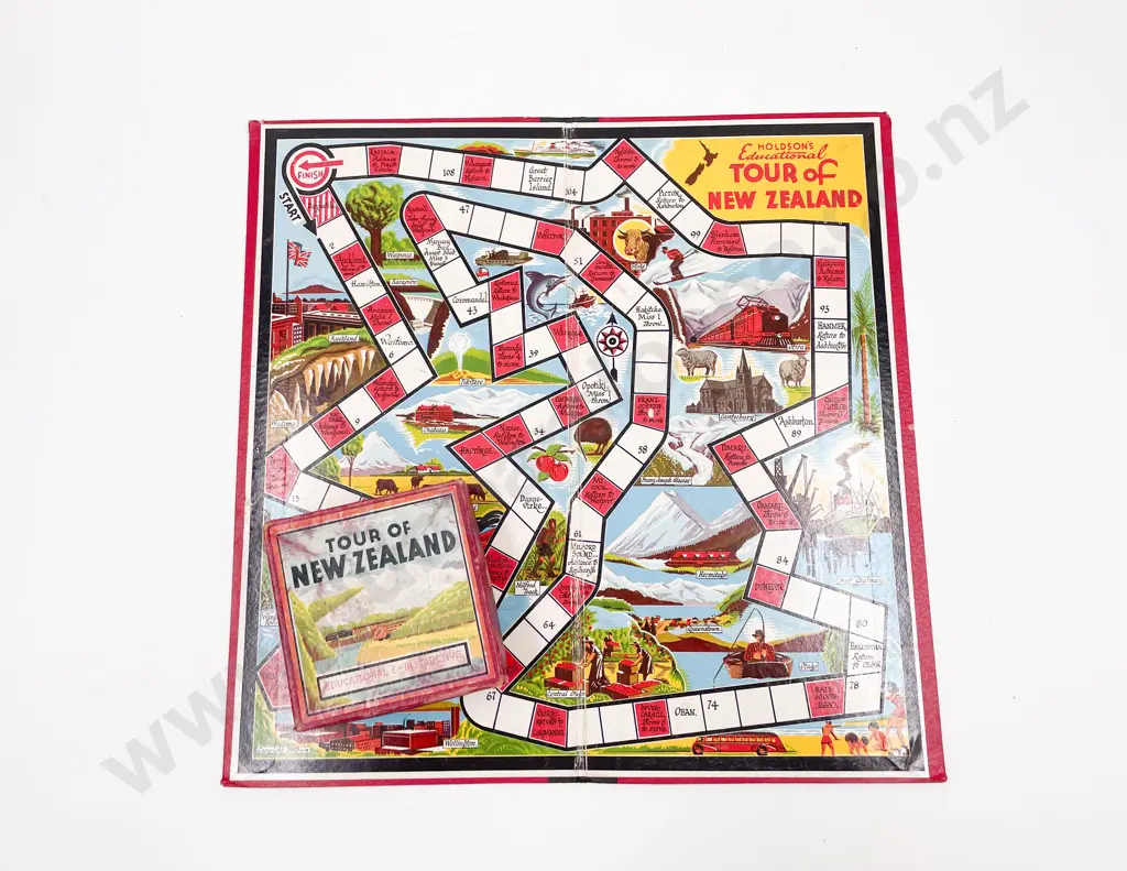 Holdson's Tour of New Zealand Board Game Image 1++