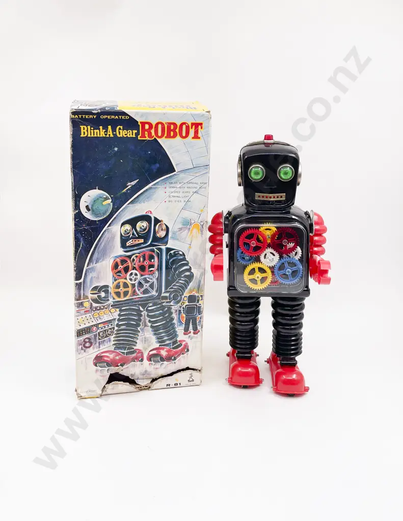 Blink-A-Gear Robot in Original Box Image 1++