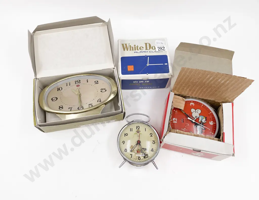 Three Retro Alarmclocks Image 1++