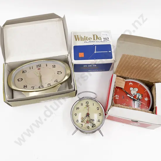 Three Retro Alarmclocks