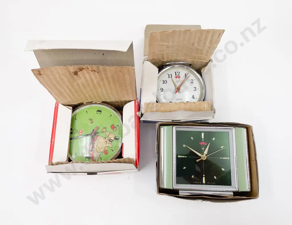 Three Retro Alarmclocks Image 1++
