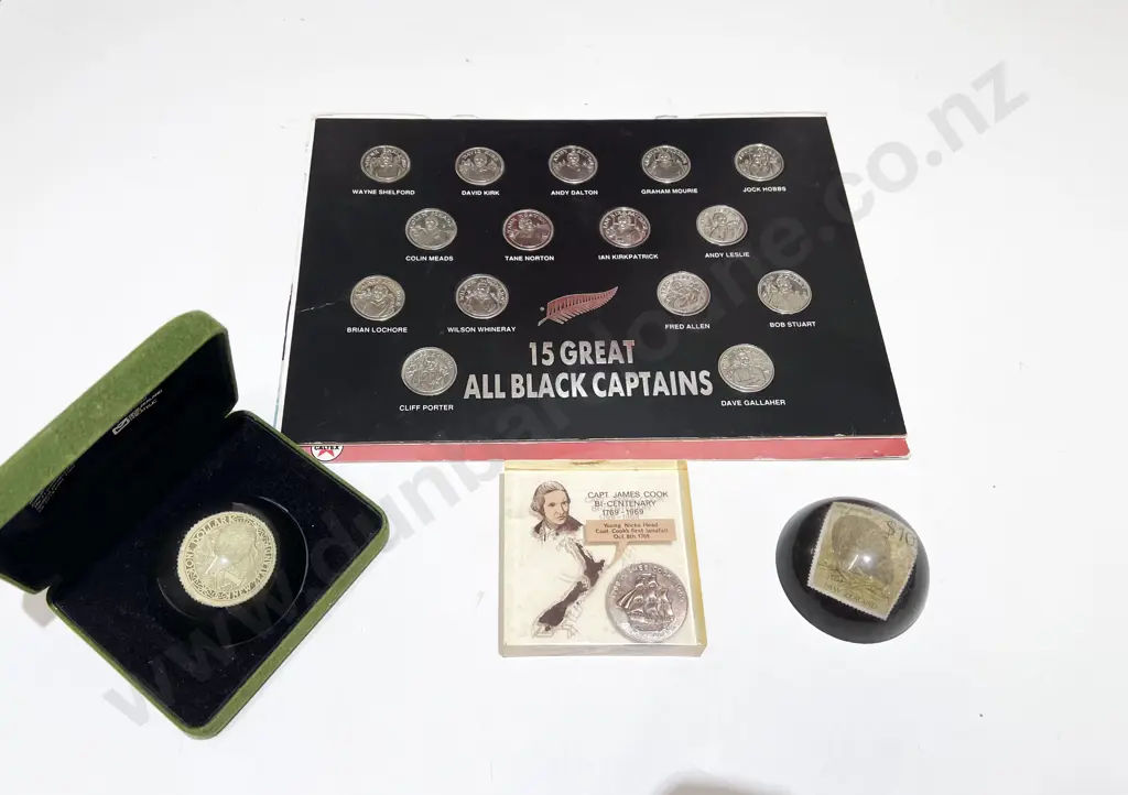 All Black Captains Coin Set & Assorted NZ and World Coins Image 1++