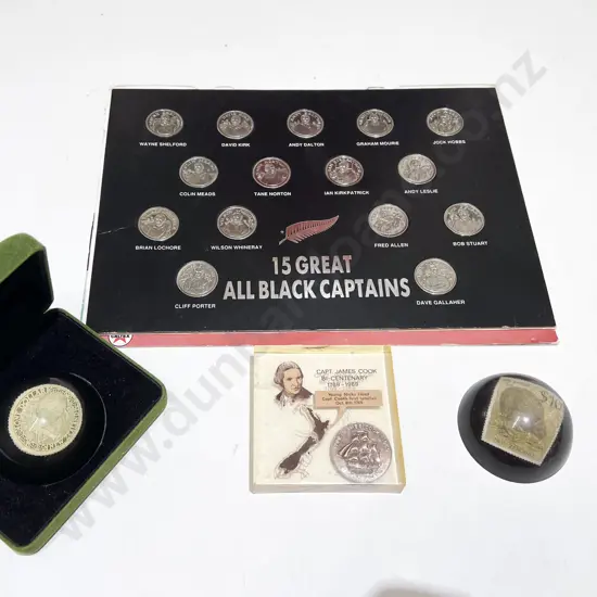 All Black Captains Coin Set & Assorted NZ and World Coins