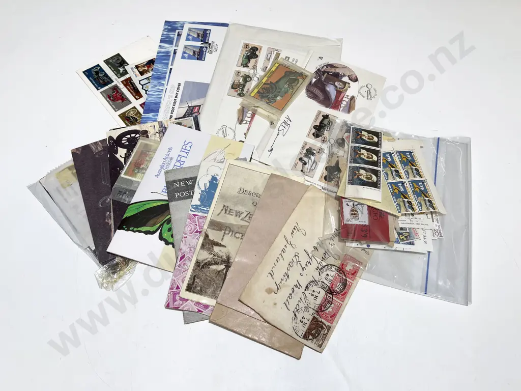 NZ Miniature Sheets and Small Blocks with Small Qty World Assorted Image 1++