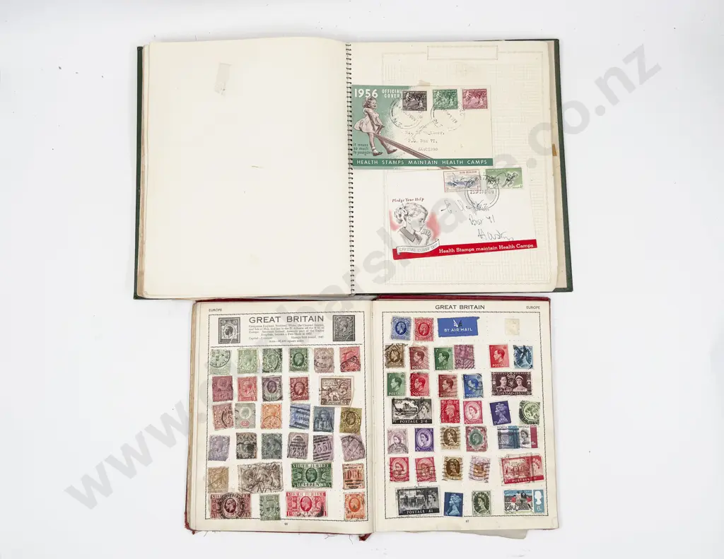 Two Vintage School Boy Albums Image 1++
