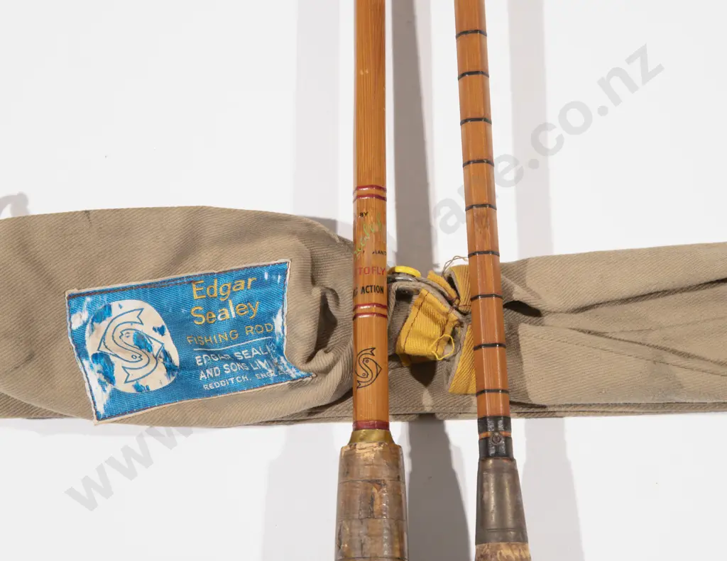 Vintage Edgar Sealey "Octofly" 3 Piece Split Cane Fly Rod Image 1++