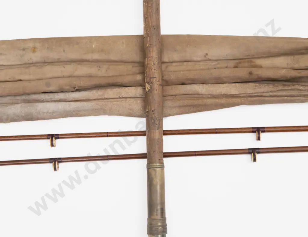 Antique Greenheart 3 Piece Salmon Rod by Hatton Bros Hereford Image 1++