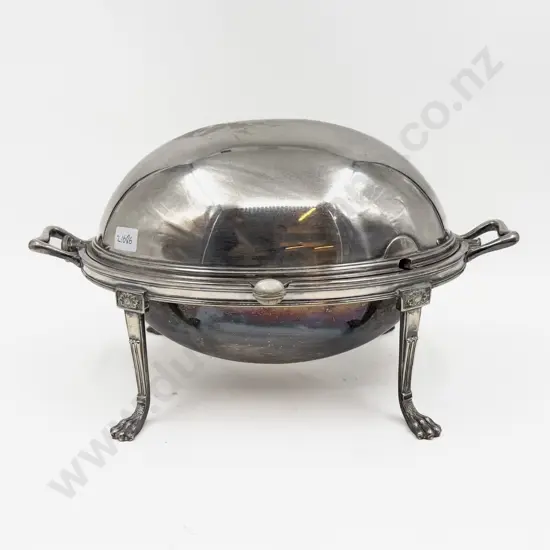 S/Plate Footed Rolltop Tureen