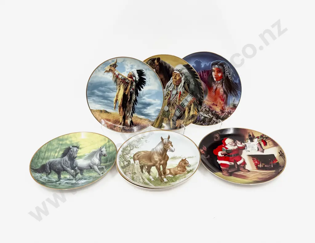 Seven RD Franklin Mint Decorative Plates Image 1++