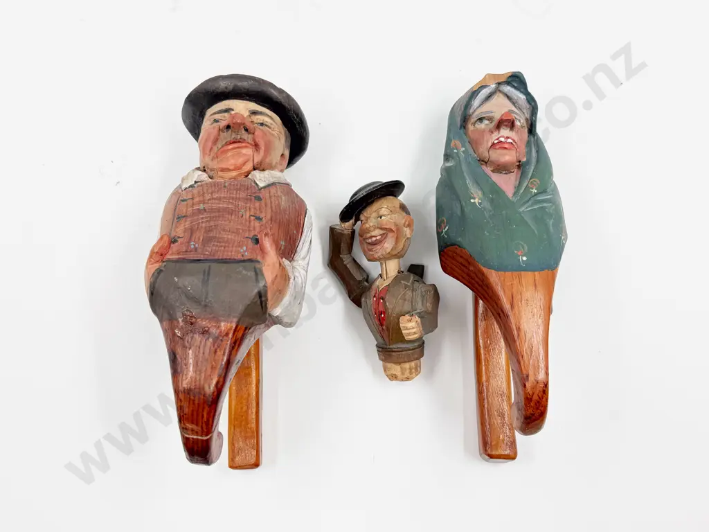 Three C1920s Swiss Handcarved Nutcrackers Image 1++