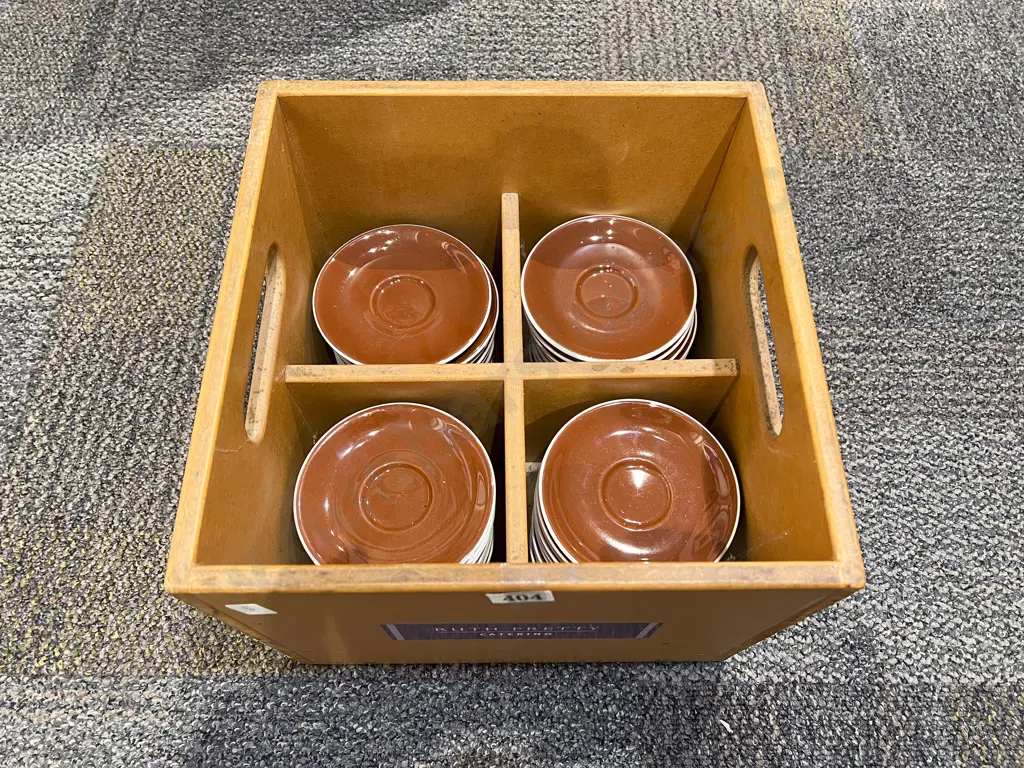 Boxed Quantity of Ruth Pretty Catering Saucers Image 1++