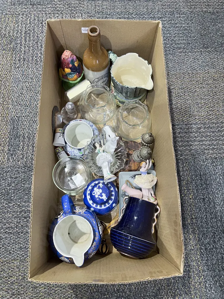 Boxed Quantity of Assorted China & Glass Image 1++