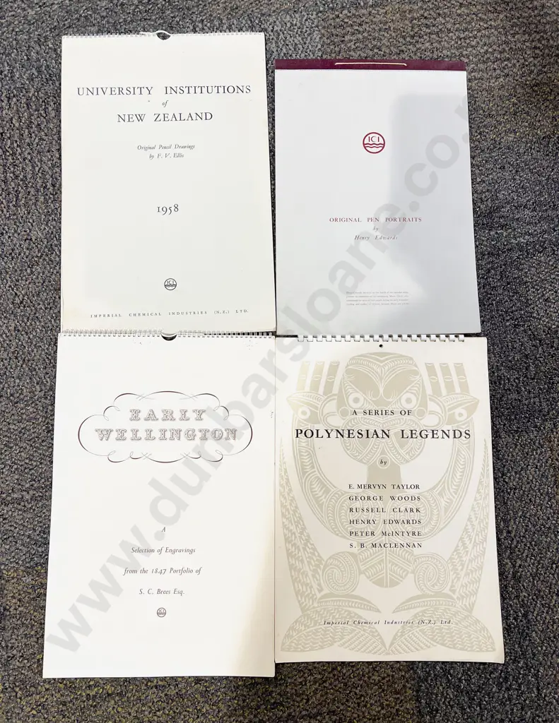 Four Spiral Bound NZ Art Reproduction Booklets Image 1++