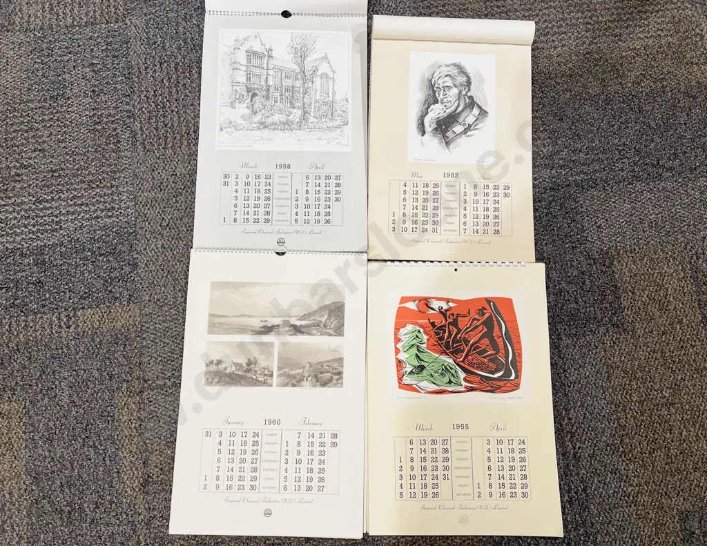 Four Spiral Bound NZ Art Reproduction Booklets Image 1++