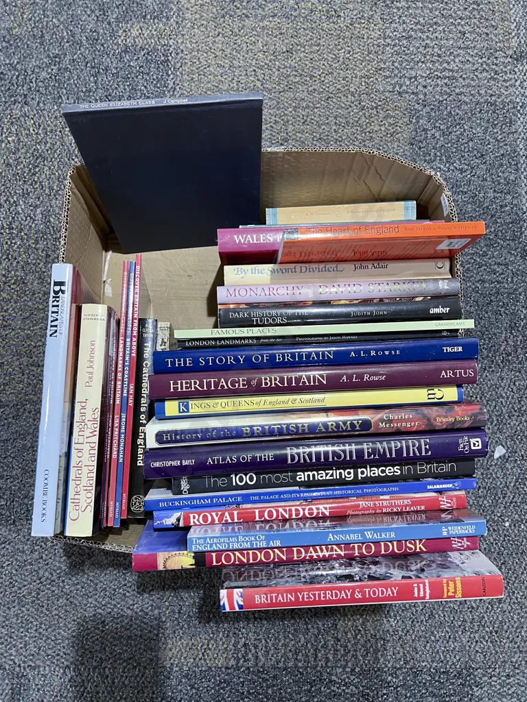 Boxed Quantity of Assorted British History References Volumes Image 1++