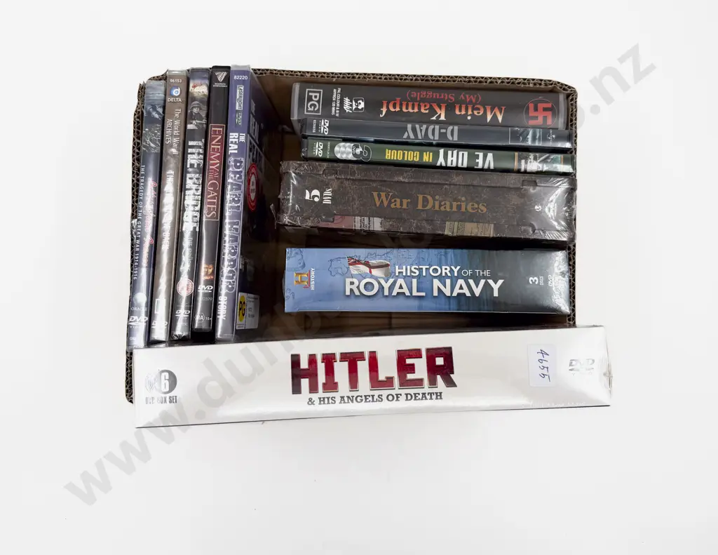Boxed Quantity of Military DVDs Image 1++