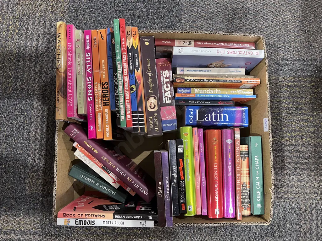 Boxed Quantity of Assorted Books Image 1++
