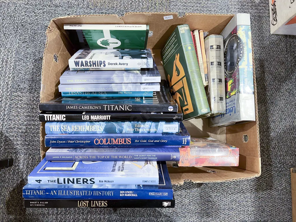 Boxed Quantity of Assorted Nautical Reference Volumes Image 1++