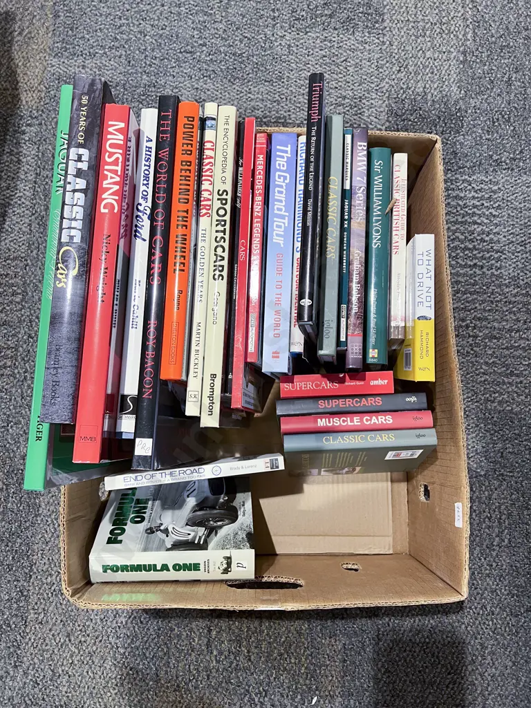 Boxed Quantity of Assorted Car Reference Volumes Image 1++