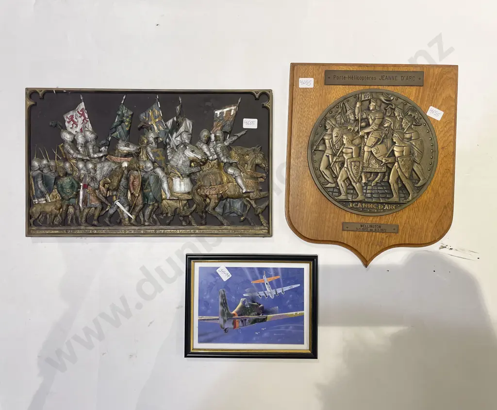 Two Framed Relief Artworks & Other Image 1++