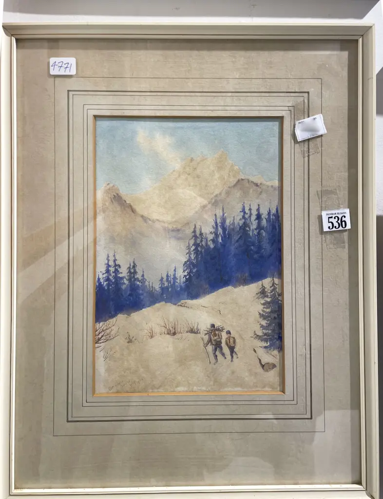Harril Barden - "Untitled Landscape" - Watercolour (Please Note Photo Change) Image 1++