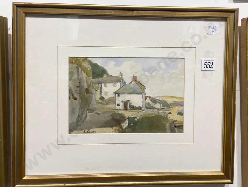 E Spicer - "Untitled Landscape" - Watercolour (a/f) Image 1++