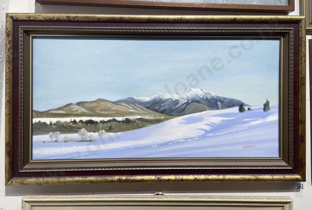 Keith Wilson - "Mackenzie Snow" - Oil on Canvasboard Image 1++