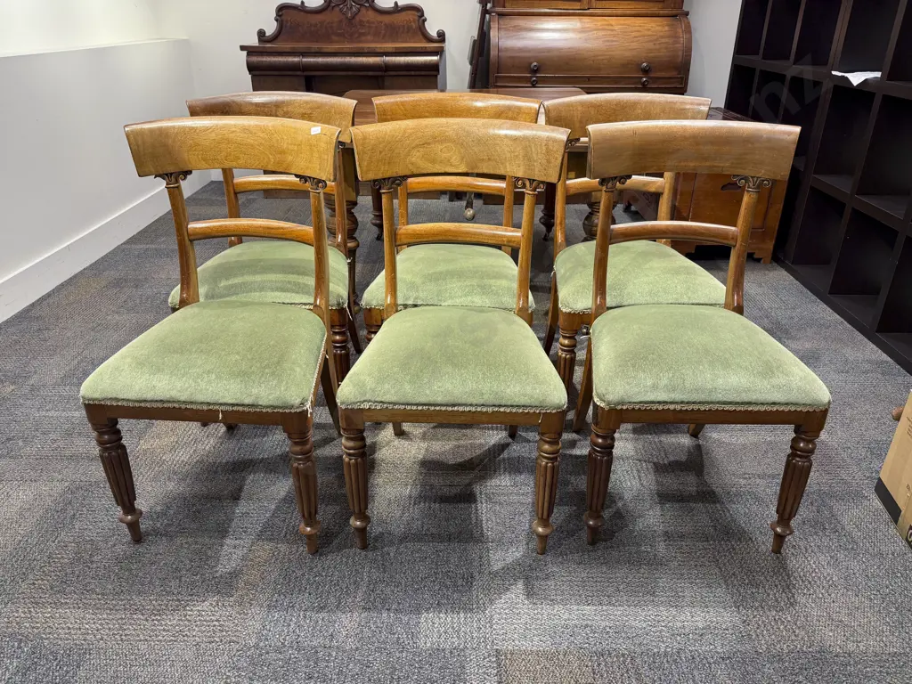 Set of Six Vict. Dining Chairs Image 1++