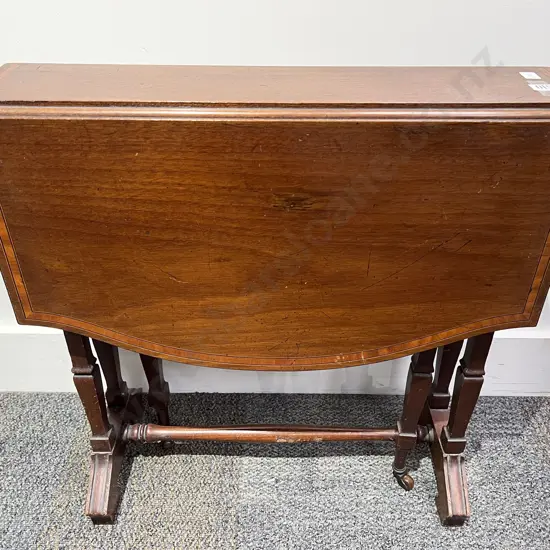 Edwardian Mahogany Sheraton Revival Sutherland Tea Table