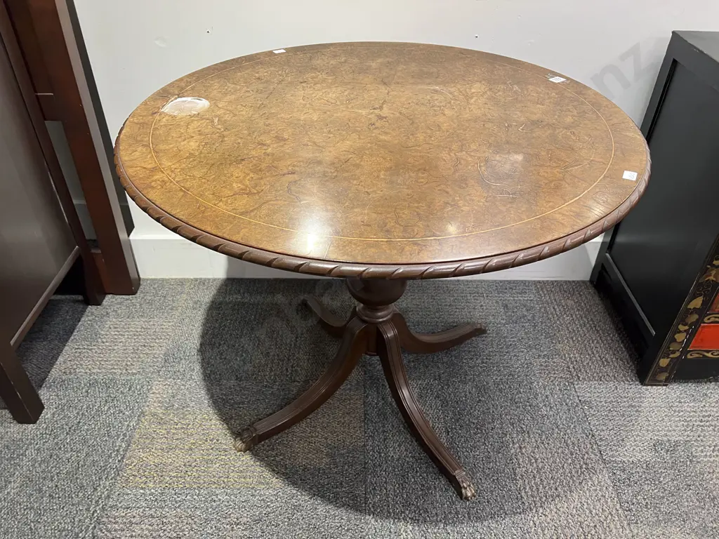 Reproduction Walnut Centre Table Image 1++