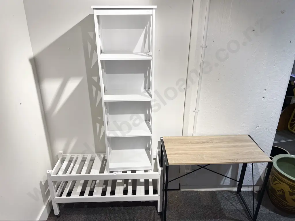 Open Bookshelf with Shoe Rack and other Image 1++
