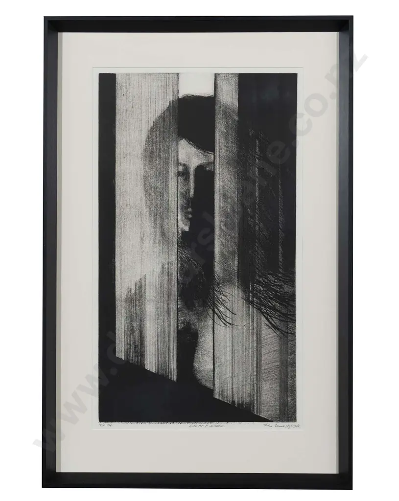 John Drawbridge (1930 - 2005) - Girl at a Window Image 1++