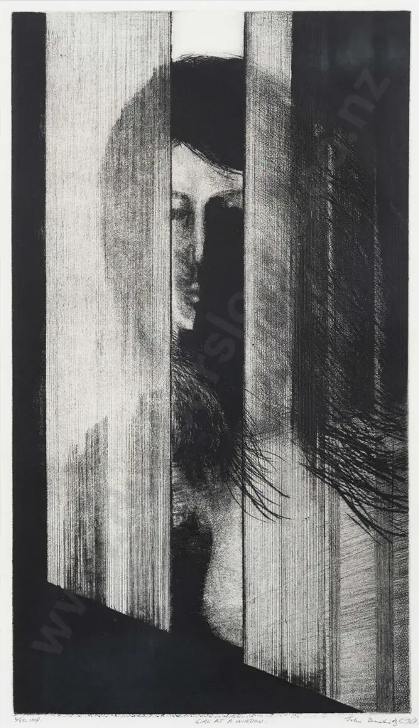 John Drawbridge (1930 - 2005) - Girl at a Window Image 1++
