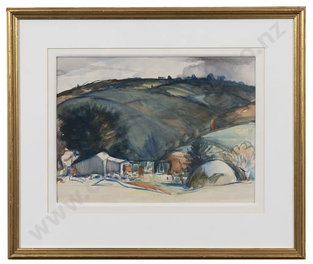 John Weeks (1888 - 1965) - Landscape with Farm Buildings Image 1++