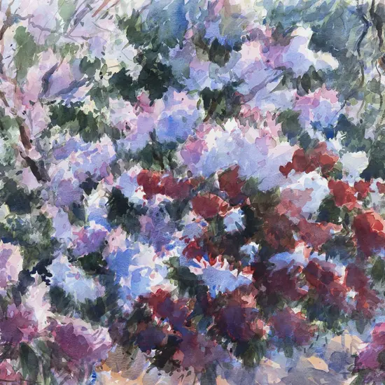 John Badcock (b 1952) - Fairy Land - Marie's Garden