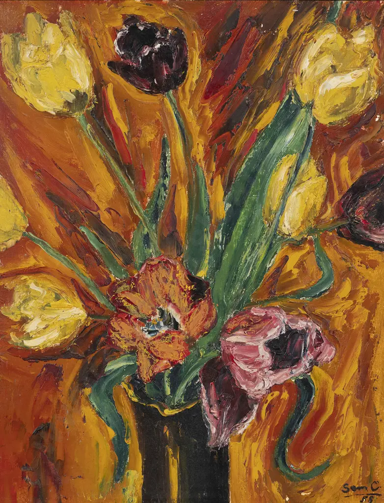 Sam Cairncross (1913-76) - Tulips Image 1++