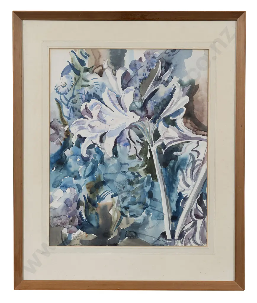 Olivia Spencer Bower (1905 - 1982) - Flowers 1950 Image 1++