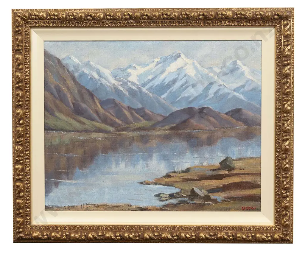 A Austen Deans (1915 - 2011) - South Island Lake Landscape Image 1++